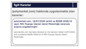 Polymarket platformuna Türkiye'den erişim engeli 3 polymarket e turkiye den erisim engeli208308 1