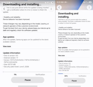 Samsung Galaxy Z Fold 8 serisi için ilk güncelleme yayınlandı 3 galaxy z fold 8 serisine surpriz guncelleme208803 1