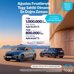 togg icin agustos ayina ozel 1 milyon tl faizsiz kredi kampanyasi208910 1