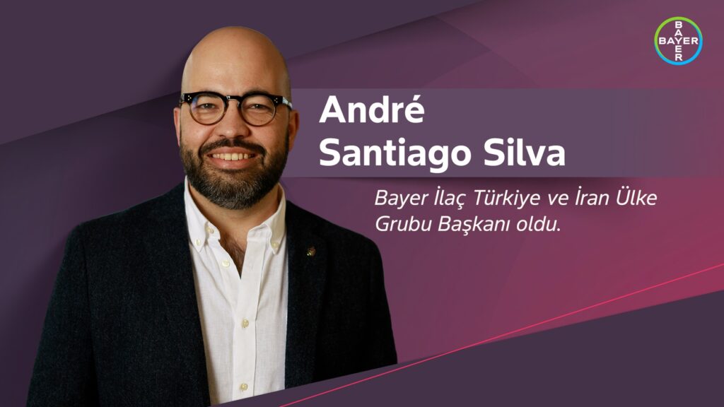 André Santiago Silva, 1 Eylül 2026 itibarıyla Bayer İlaç Türkiye ve İran Ülke Grubu Başkanı olarak atandı. Silva, Türkiye ve İran ilaç operasyonlarına liderlik edecek. |TÜRKİYE'DE İŞ DÜNYASI DERGİSİ