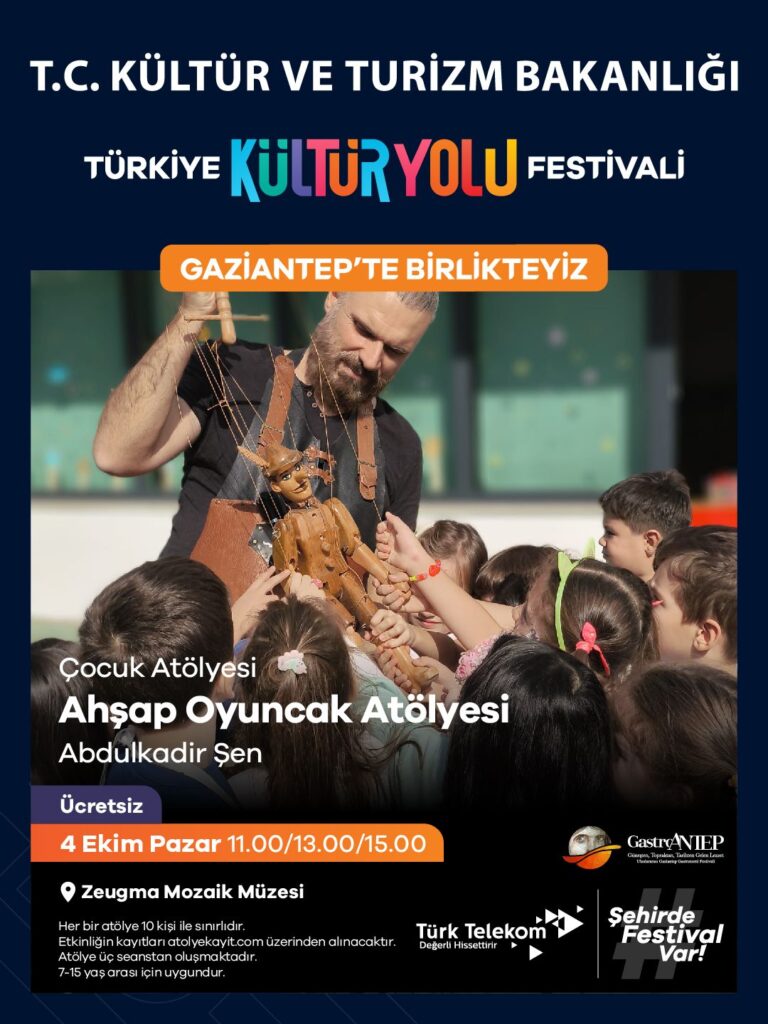 GastroAntep Kültür Yolu Festivali, 3-11 Ekim’de Gaziantep’te düzenlenecek. Dokuz gün boyunca konserler, sergiler, atölyeler ve 50’den fazla Lezzet Noktası ziyaretçilerle buluşacak.