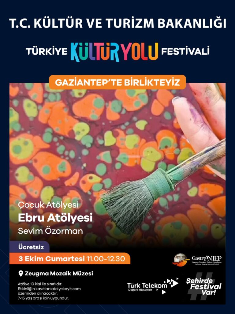 GastroAntep Kültür Yolu Festivali, 3-11 Ekim’de Gaziantep’te düzenlenecek. Dokuz gün boyunca konserler, sergiler, atölyeler ve 50’den fazla Lezzet Noktası ziyaretçilerle buluşacak.