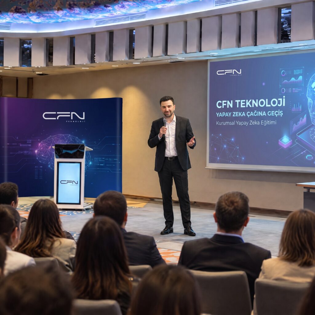 CFN Teknoloji Kurucusu Okan Köylü, yapay zekâda rekabet gücünü belirleyecek unsurun teknolojinin iş süreçlerine doğru entegrasyonu olduğunu söyledi. - TÜRKİYEDE İŞ DÜNYASI